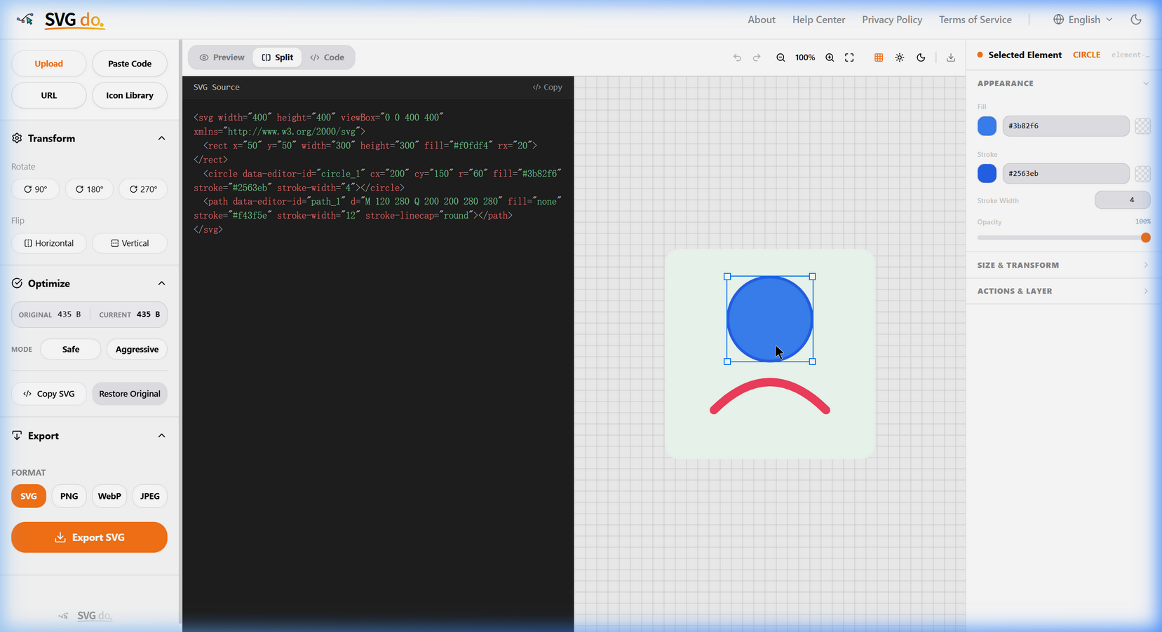 SVG Selection and Highlight Mechanism Demonstration